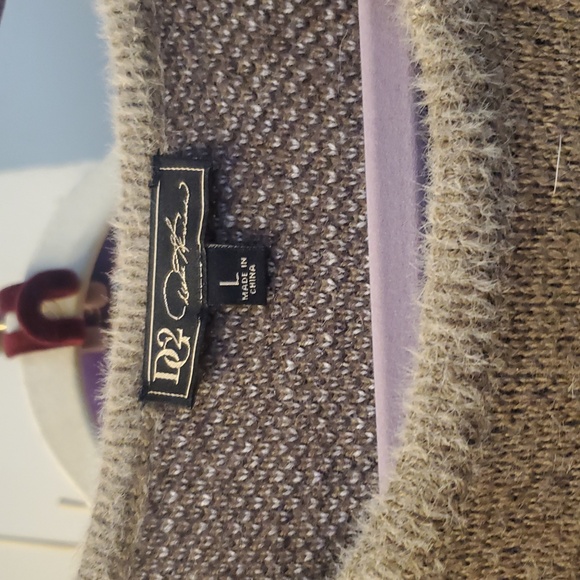 DG2 by Diane Gilman Brown Alpaca Sweater - Picture 2 of 4